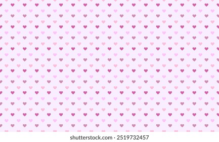 Premium Patterns | Vector illustration of pink love heart pattern design.