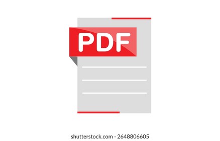 Premium PDF file icon design for use.