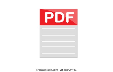 Premium PDF file icon design for use.