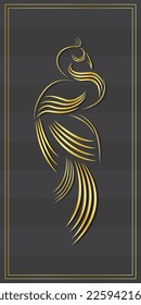 Premium Peacock abstract logo design