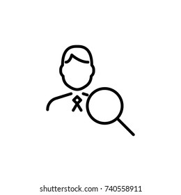 Premium people icon or logo in line style. High quality sign and symbol on a white background. Vector outline pictogram for infographic, web design and app development.