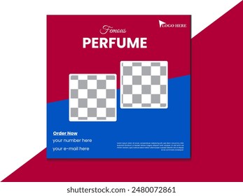 Premium Perfume Social Media Post Design Layout