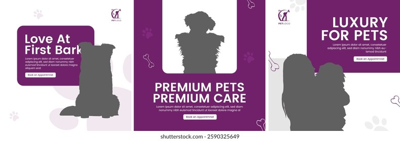 Premium Pets Care Shop Social Media Posts Template