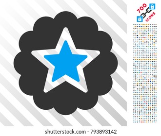 Premium pictograph with 7 hundred bonus bitcoin mining and blockchain graphic icons. Vector illustration style is flat iconic symbols design for blockchain websites.