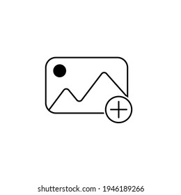 Premium picture icon or logo in line style. High quality sign and symbol on a white background. Vector outline pictogram for infographic, web design and app development.