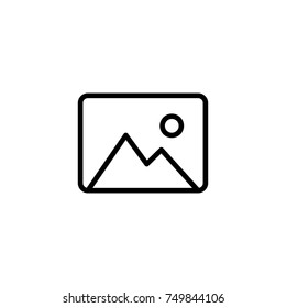 Premium picture icon or logo in line style. High quality sign and symbol on a white background. Vector outline pictogram for infographic, web design and app development.