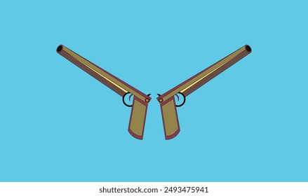 Premium Pistol Vektorillustration zur Verwendung.