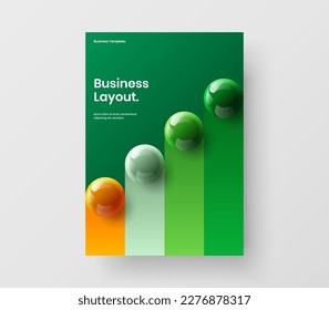 Premium-Platine-Vektordesign-Layout. Einfache 3D-Bälle Banner-Illustration.