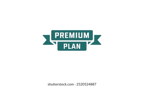 PREMIUM PLAN creative banner,minimalistic flat vector illustration,plain background