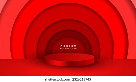 
Fondo de pantalla de podio premium para presentaciones de productos de marca y presentaciones de empaques. escenario de estudio con sombreado de fondo. diseño de ilustración vectorial.