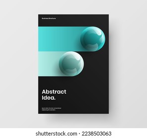 Premium presentation vector design illustration. Amazing 3D balls banner concept.