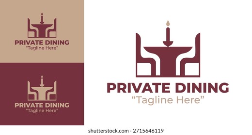 A premium private dining logo designed for personal chef services and upscale dining brands.