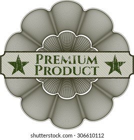Abstrakter Premium-Produkt-Rosette