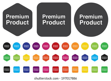 premium product button