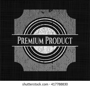 Premium Product with chalkboard texture