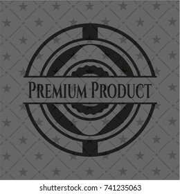 Premium Product dark emblem. Retro