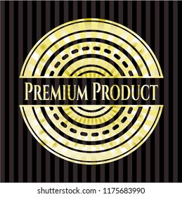 Premium Product gold badge or emblem