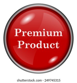 Premium product icon. Internet button on white background. 