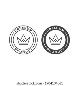 Premium product label. Vector icon template