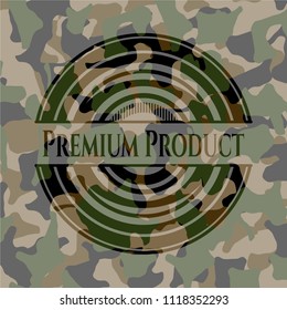 Premium Product on camo pattern