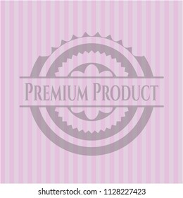 Premium Product realistic pink emblem