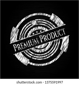 Premium Product written with chalkboard texture