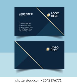 Premium Professional Business Card Template. Luxury Business Card Template for Executives