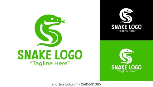Inspiração de design de logotipo de cobra premium e profissional