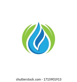 Premium Pure water abstract sign. Water drop symbol. Branding Identity Corporate logo design template Isolated on a white background