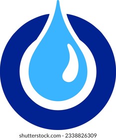 Premium Pure water abstract sign. Water drop symbol. Branding Identity Corporate logo design template Isolated on a white background