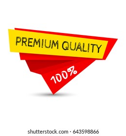 Premium quality 100 % banner vector illustration