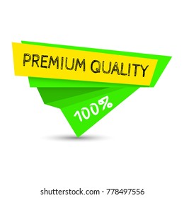 Premium quality 100 % banner vector illustration