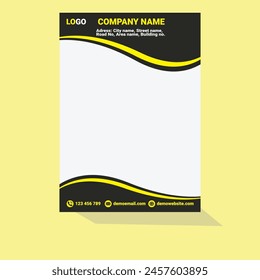 Premium Quality A4 SIZE LETTERHEAD DESIGN TEMPLATE