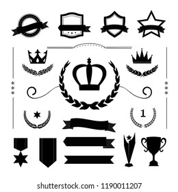 Premium quality badge and banner collection vectors