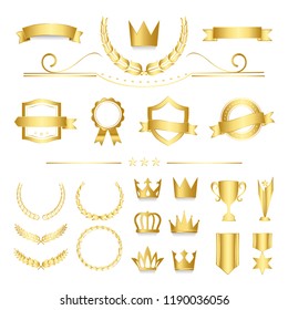 Premium quality badge and banner collection vectors