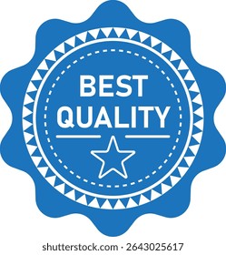 Premium Quality Badge, Blue badge indicating best quality with a star emblem.