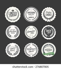 Premium quality badge collection