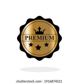 Premium Quality Badge Design Icon Vektor Ilustration