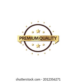 Premium Quality Badge Emblem Tag Label Vector Template Design Illustration
