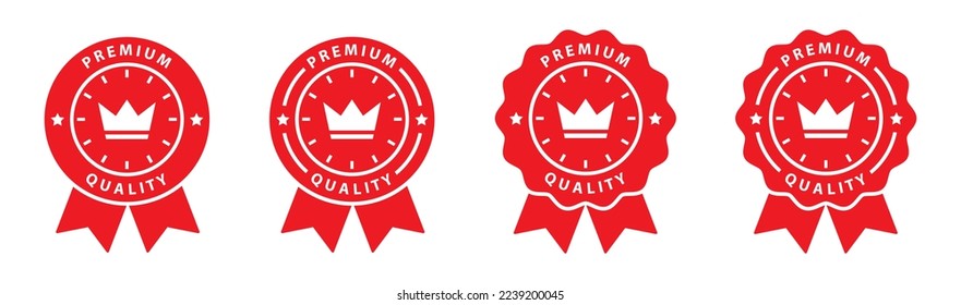 Tarjeta de calidad superior. Icono de producto de garantía premium, ilustración vectorial