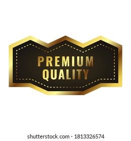 Calidad premium. diseño de alta calidad de marca y etiqueta para su producto de venta. diseño de distintivos de calidad superior en negro y oro