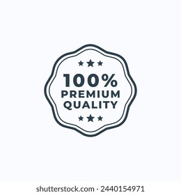 Premium quality badge label design template