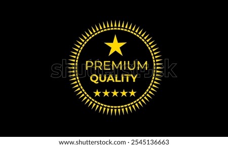 Premium Quality Badge for Trustworthy Certification, Authenticity, and Brand Excellence in Digital Products and Services