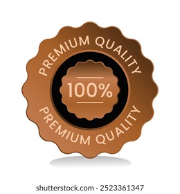 premium quality badge vector illustration