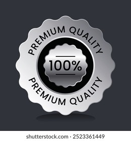 premium quality badge vector illustration