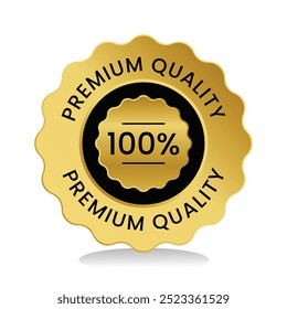 premium quality badge vector illustration