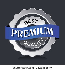 premium quality badge vector illustration