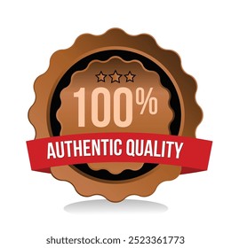 premium quality badge vector illustration