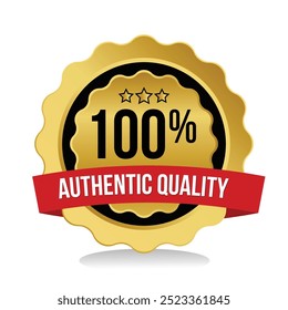 premium quality badge vector illustration