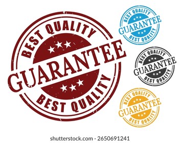 Premium Quality Badge Vector Set, Product Guarantee Stamp Collection
